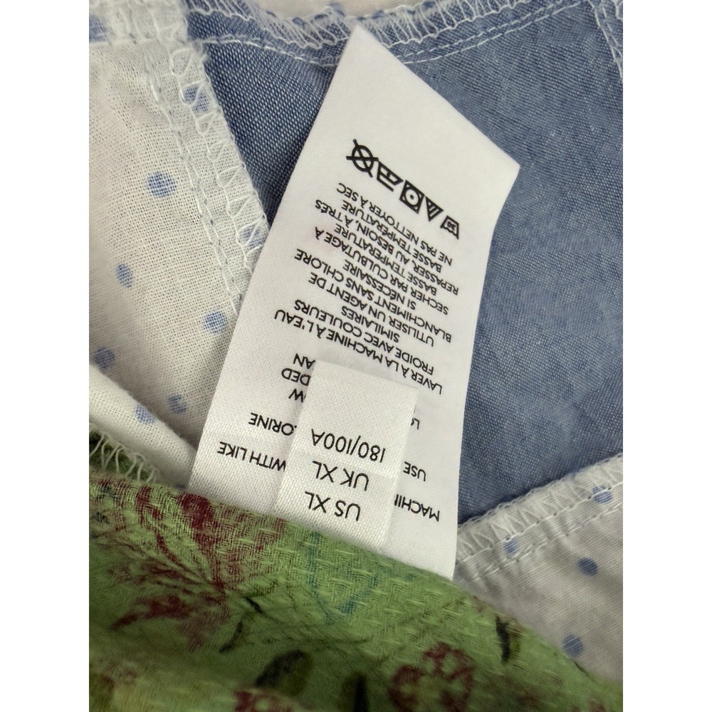 Urban Outfitters Urban Renewal Patchwork Multicolor Button Down Shirt XL - Picture 9 of 12